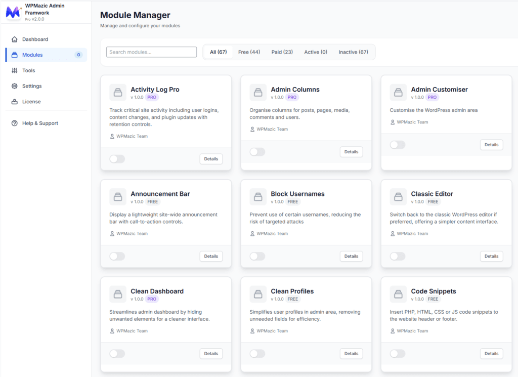 WPMazic-Admin Prod - Dashboard WPMazic-Admin Prod - Dashboard
