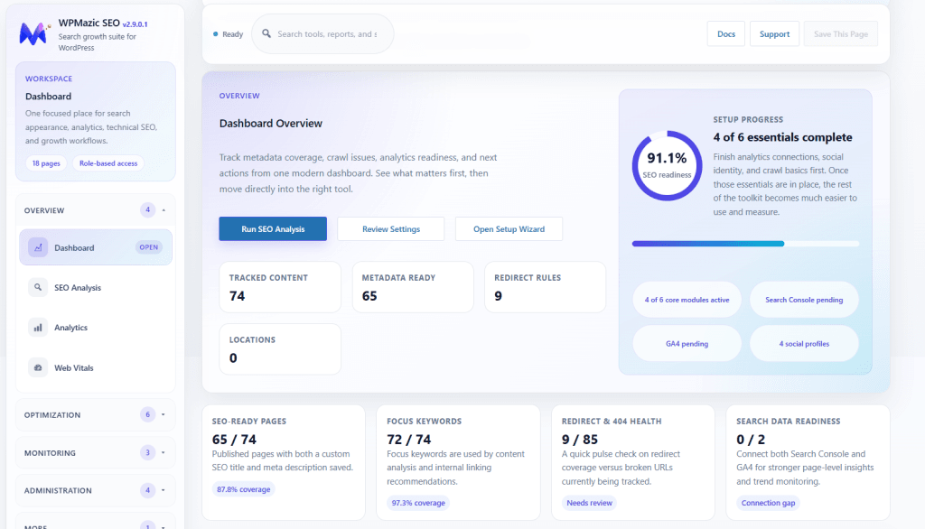 WPMazic SEO Dashboard WPMazic SEO Dashboard