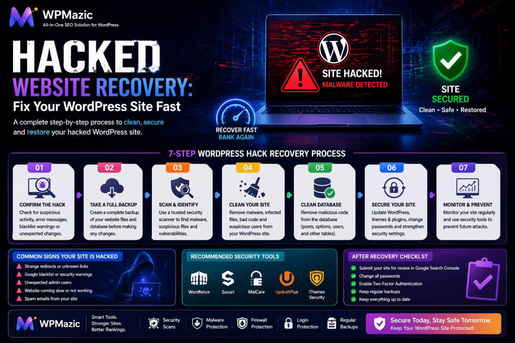 Hacked Website Recovery, How to Fix Your WordPress Site Fast?