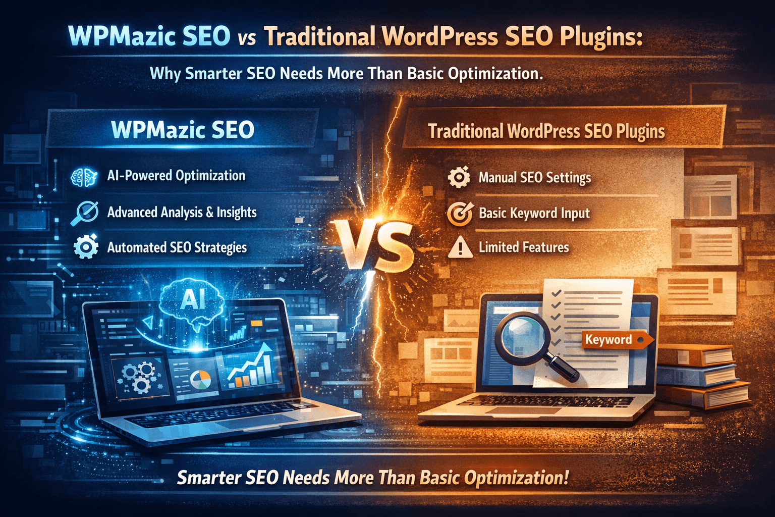 WPMazic SEO vs Traditional WordPress SEO Plugins: Why Smarter SEO Needs More Than Basic Optimization